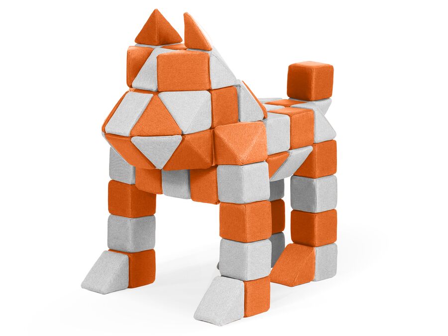 Sett 1425 Beige/Oransje